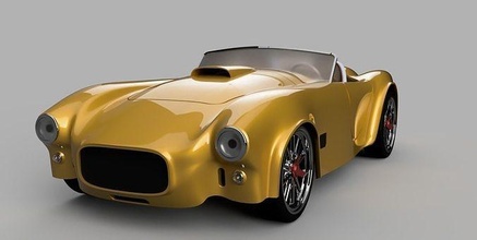 60s klasik Spor Dalları araba rc rccar okul ölçek model spor Shelby kobra hobi kendin yap 3d print model - Mito3D