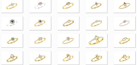 2gm ışık wt daha 64 - 3dm stl yüzük modeli az takı womenring kadınlar hafif lowwtring diamondring rosegoldring yazdırılabilir moda düğün nişan proposalring elmas mücevher cad 3d print model - Mito3D