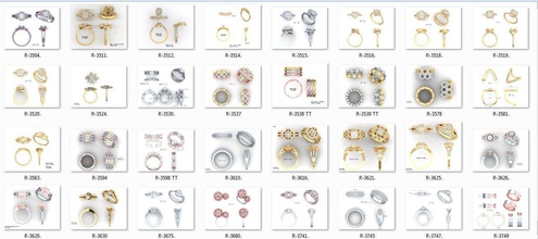 650 ring earrings pendant bracelets necklace 3dm bulk collection jewelry rings wedding engagement jewel jewellery printable diamond sterling white brilliant platinum pendants bangles 3d print model - Mito3D