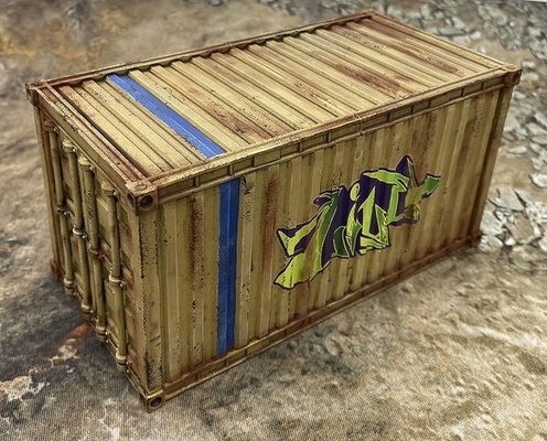 6 designs shipping container 40k warhammer terrain wargaming miniature scifi base tabletop diorama infinity ruins organized scenery tournament gothik allstartabletop matchedplay board games toys 3d print model - Mito3D