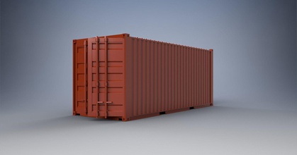 6 meter shipping container model kit box warehouse storage shipment logistics cargo 3dprint printing print scale logistic diaroma printable transport games toys game accessories 3d print model - Mito3D