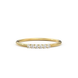 6 pedra diamante Casamento banda nascimento guloseima noivado anel joalheria argolas ouro imprimível prata jóias esterlina moda prong 3d print model - Mito3D