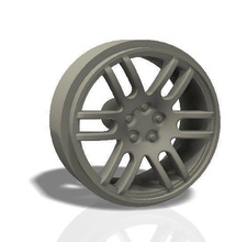 6 u spokes rim - print model wheel car tire racing motorsport race rally slot hobby diy automotive 3d print model - Mito3D