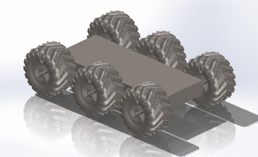 6 rad druckbar terrain arduino roboter projekt maschine maschinen industrie mechaniker wissenschaft ingenieurwesen code fahrzeug mechatronik desing hobby diy robotik scifi sci 3d print model - Mito3D