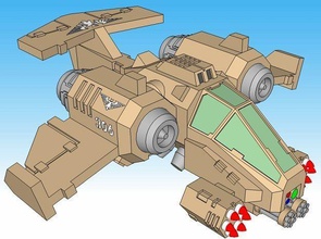 6mm 8mm talonstorm combattente epico adeptus titanicus dirtside giochi giocattoli 3d print model - Mito3D