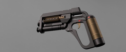 6th foosh gewehr stütze pistole arnold schwarzenegger film waepon hobby diy 3d print model - Mito3D