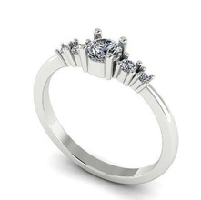 727 ring earrings kolco sergi dlya pechati 3dmodel printable sterling fashion silver platinum jewellery engagement jewel jewelry rings missfox dekoracia diamond 3d print model - Mito3D