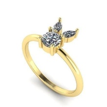 729 ring earrings kolco sergi dlya pechati 3dmodel printable sterling fashion silver platinum jewellery engagement jewel jewelry rings missfox dekoracia diamond 3d print model - Mito3D