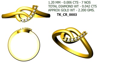 73 diamante anel coleção diariamente louça imprimível moda roupa esterlina jóia brilhante luxo precioso brilhando beleza amarelo ouro branco platina 3d print model - Mito3D