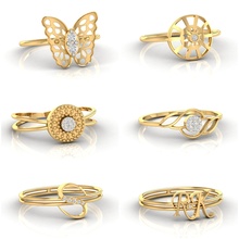 73 donne squillare 3dm stl 3d modello collezione anelli anello oro d'oro diamante diamanti solitario nozze classico gioiello casuling cocktailring gioielleria 3dmodel moda Fidanzamento 3d print model - Mito3D