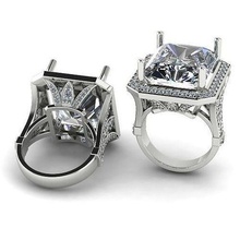 765 ring earrings kolco sergi dlya pechati 3dmodel printable sterling fashion silver platinum jewellery engagement jewel jewelry rings missfox dekoracia diamond 3d print model - Mito3D