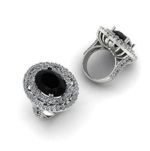 772 ring earrings kolco sergi dlya pechati 3dmodel printable sterling fashion silver platinum jewellery engagement jewel jewelry rings missfox dekoracia diamond 3d print model - Mito3D