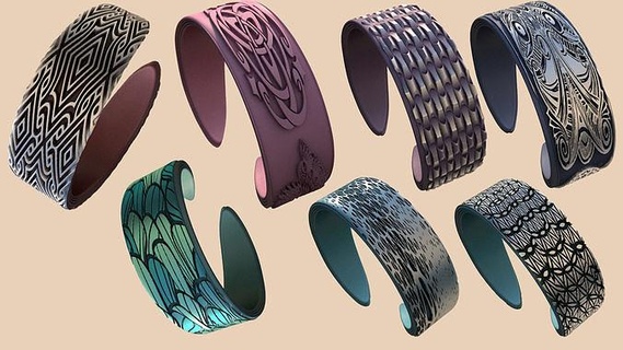 7 braccialetti prezzo 2 regalo modello stampabile braccialetto ornamento indossabile decorazione gioielleria 3d print model - Mito3D