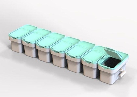 7 giorni pillola scatola farmaco medicinale prescrizione cura supplemento malato antibiotico Conservazione pacchetto Astuccio guaina medico assistenza sanitaria contenitore moda 3d print model - Mito3D