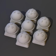 7 dragonballs keycap cerise mx clé mécanique dragon ball douane japon anime art film jeu jeux jouets accessoires 3d print model - Mito3D