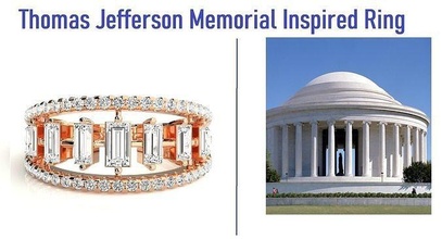 7 star baguette diamond ring 3dm stl renders details rings solitaire sterling printable platinum wedding engagement jewellery jewelry gold cocktail high thomas jefferson memorial 3d print model - Mito3D