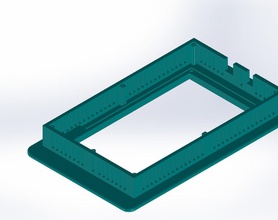 7 tft çerçeve arduino mega hobi-diy karşılaştırması bezel 3d yazdırılabilir hobi diy elektronik 3d print model - Mito3D