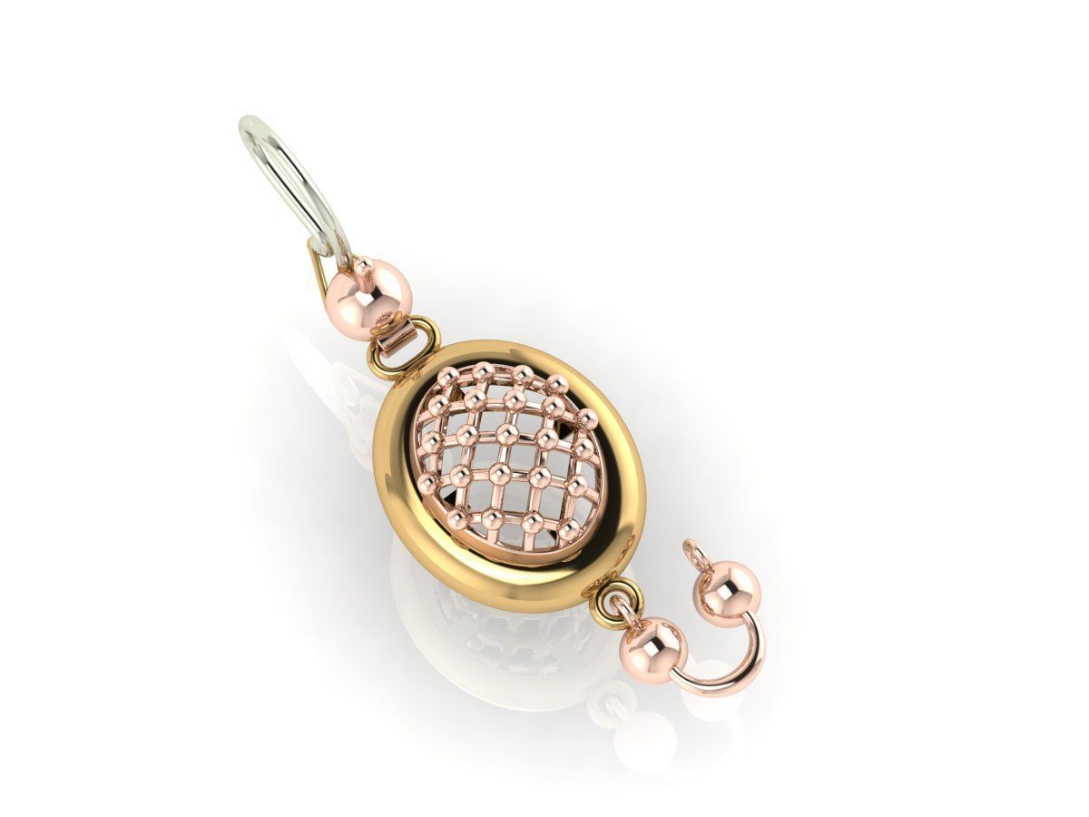 7 unico donne orecchino 3dm dettagli gioielleria più recente trend gemma gioiello diamante squillare Fidanzamento nozze argento oro 3D print model - Mito3D