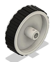 7cmx2cm dc moteur roue électronique technologie Plastique Puissance lego loisir DIY robotique 3d print model - Mito3D