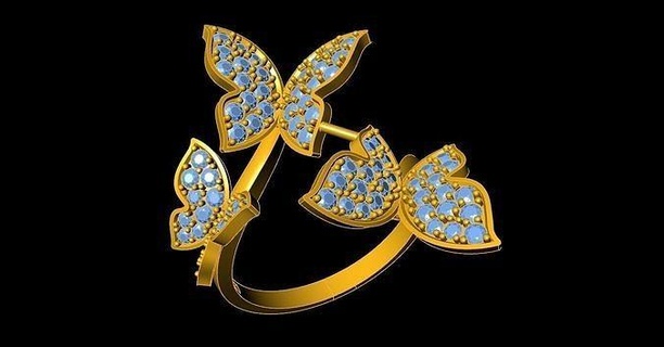 80 dossiers anneaux dessins femmes bague bijoux sceau solide imprimable brillant diamant engagement luxe pinky ancien or 3dprinting 3d print model - Mito3D