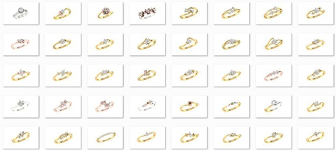 80 mujeres anillo de 3dm stl render detalle los anillos la boda el diamante gem compromiso joyería imprimible joya plata oro sterling blanco brillante platino moda y belleza 3d print model - Mito3D
