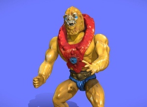 80s motu beast-man figure - 3d scan toy insector 3dscanning actionfigure mastersoftheuniverse 3dscan vintagetoys games toys 3d print model - Mito3D