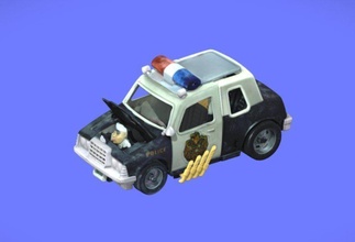 80s police academy coche vehiculo 3d escanear juguete figura Figura acción motu hombre Academia policía academia GI Joe gi 3dscan scan3d Thundercats tmnt dibujos animados juegos juguetes 3d print model - Mito3D