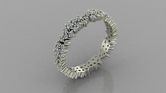 84 engagement squillare donna 3d Stampa modello diamante gioiello gioielleria anelli oro argento Fidanzamento nozze moda bianca brillante diamant solitario 3d print model - Mito3D
