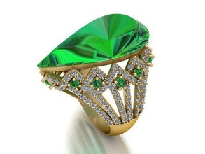 85 gemma anello disegni gioielli donne womenring ringjewelry 3dmodel il design anelli 3d print model - Mito3D