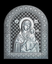 87 ícone da mãe de deus imortal cor jóias religião 3d stl modelo cnc roteador cristo basrelief jesus religiosa pingentes 3d print model - Mito3D