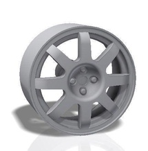 8 raios rim - modelo de impressão roda pneu reposição carro a esporte corrida velocidade rápido hobby diy indústria automotiva 3d print model - Mito3D