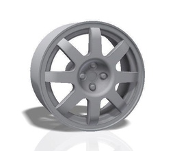 8 raios borda impressão modelo roda pneu carro poupar raça corrida comício esporte passatempo faça automotivo 3d print model - Mito3D
