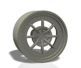 8 raios rim - modelo de impressão a carro corrida auto pneu do veículo parte rali roda pirelli esporte supercarro automóvel rápido hobby diy indústria automotiva 3d print model - Mito3D