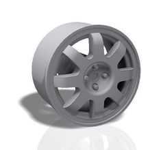 8 raggi rim - il modello di stampa pneumatico la ruota ricambio slot auto sport racing gara rally hobby fai da te automotive 3d print model - Mito3D