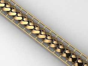 8mm fusão cubano ligação pulseira 3d impressão modelo ouro prata joalheria jóia miami imprimível pulseiras 3dprint modelos cubanos cadeia casamento fushion 3d print model - Mito3D