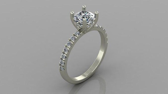 94 Casamento engagemet anel diamante jóia jóias joalheria argolas ouro prata noivado moda branco brilhante engagem diamantado solitário 3d print model - Mito3D