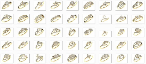 99 women ring files 3 gm light wt womenring lightweight lowwtring diamondring rosegoldring printable fashion wedding engagement proposalring diamond jewel cad jewelry rings 3d print model - Mito3D