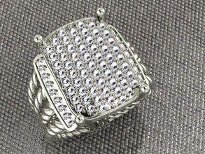 101 diamant bague or bijoux imprimable bijou mariage mode beauté brillant solitaire argent engagement calcul impression dimond anneaux 3d print model - Mito3D