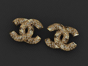 107 Kanal Twist Ohrringe Gold Schmuck Silber Juwel Ohrring brillant Diamant Ring Armband golden Mode Schönheit druckbar 3d print model - Mito3D