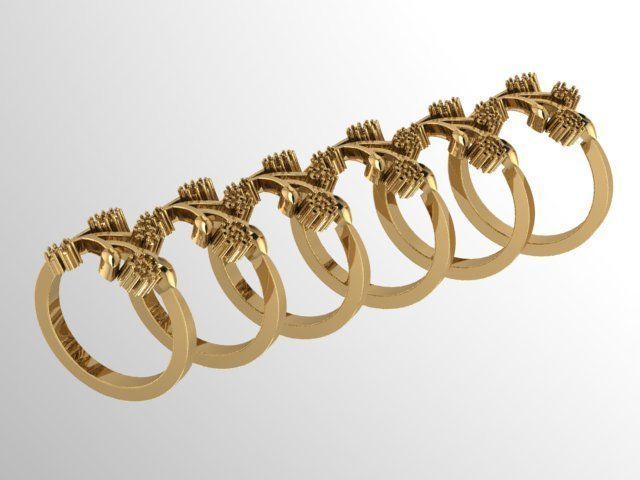 109 oro anillo diamantes moda humano joyería imprimible libra esterlina lujo mujer dimondring colección hembra brillante plata joya boda diamante belleza anillos 3D print model - Mito3D