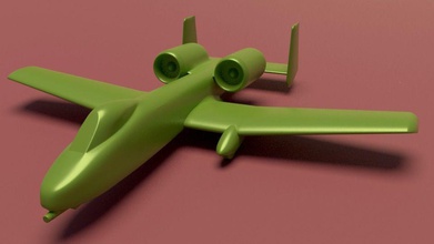 -10 thunderbolt ıı oyun-oyuncak 10 uçak silah oyunlar oyuncaklar oyuncak oyunları hava ordu havacılık fairchild jet plastik yazdırılabilir wehicle warthog 3d print model - Mito3D