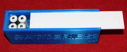 aa caja de la batería casa cuadro titular compacto accesorios 3d print model - Mito3D