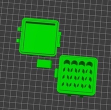 aaa battery box tool rectangular lid snap hobby diy hand tools 3d print model - Mito3D