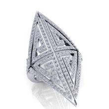 aarna de lujo anillo 101 joya compromiso la boda joyería el diamante plata oro engagem moda sterling blanco brillante prendas vestir zafiro y belleza los anillos 3d print model - Mito3D