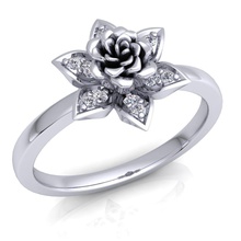 aarna anello 115 gioiello di fidanzamento matrimonio stampabile gioielli diamante argento oro d'oro moda la sterlina bianco diamanti brillante gemma nero e bellezza anelli 3d print model - Mito3D