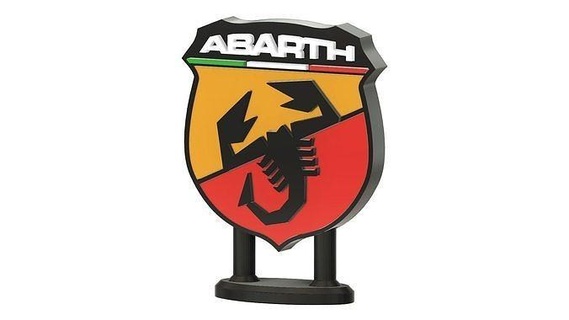 abarth logo two versions available car auto italian upcrid decor art gadget sport italy vehicle fiat signs logos 3d print model - Mito3D