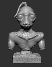 abe oddworld ps1 ps2 ps3 ps4 ps5 game videogames hot toys bust 3dprint games 3d print model - Mito3D