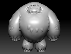 abominable juguete estatua imprimible impresión esculpir animación personaje juegos juguetes 3d print model - Mito3D