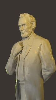Abraham Lincoln şekil Devlet Başkanı heykel Sanat heykeller 3d print model - Mito3D