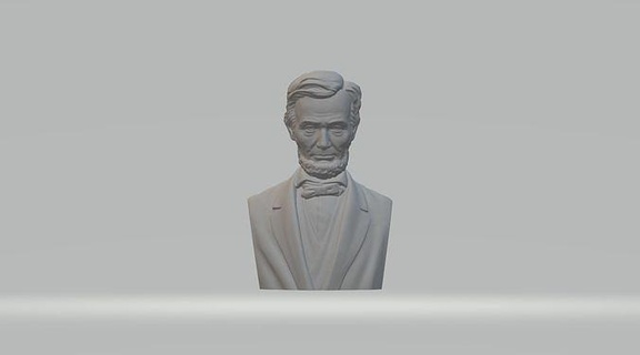 abraham Lincoln buste 3d modèle Président Etats Unis Amérique subvention Davis sculpture statue portrait miniatures figurines imprimable impression célébrité chef Lee Jefferson civil art sculptures 3d print model - Mito3D